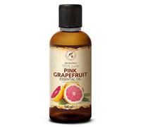 Olio Essenziale di Pompelmo Rosa 100 ml - per Diffusore e Aromaterapia | Per diffusori e lampade aroma; saponi e candele; profumo per la casa; aroma di agrumi; fragranza fresca; profumo d’ambiente