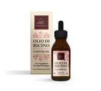 Olio Essenziale di Ricino Biologico Naturale per crescita Ciglia, Sopracciglia, Corpo, Capelli, Barba, Unghie Vegan Castor Oil - Rinforza e Rinfoltisce - 100 ml - made in italy