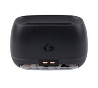 Olio essenziale di spegnimento domestico con 7 umidificatori a LED che cambiano da 200 ml, per aromaterapia a colori, 36 db, funzionamento silenzioso, diffusore automatico con timer 3 h/6 ore (nero)