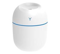 Olio Essenziale Diffusore Umidificatore Ad Ultrasuoni Timer Luce per Hotel USB Bianco, 80x80x103mm