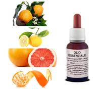 OLIO Essenziale Miscela 7 AGRUMI Arancio Limone Bergamotto Cedro Litsea Naturale