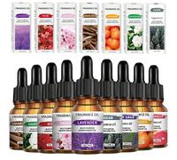Olio essenziale per aromaterapia, olio essenziale per diffusore per auto, olio profumato per diffusore, liquido di ricarica per pietra profumata, adatto a diffusore di oli essenziali, lampada per arom