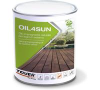 Olio esterno legno Tover Oil4Sun 1 L larice teak decking mobili restauro
