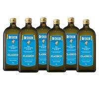 Olio Extravergine di Oliva Classico De Cecco | 6 Bottiglie da 1 L | Totale 6 Litri | Formato Scorta Convenienza