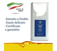 Olio extravergine evo di d'oliva italiano estratto a freddo delicato e vivace