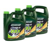 Olio FANFARO Dsx 15W-40 Api CH-4 Sl 3x 5 Litro B3 A3 VW 505.00 501.00 MB 229