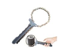 Olio filtro a catena Tool, Carbon Steel Oil Filter Wrench, Ratcheting Chain For Oil Filter, Repair Tool, Easy Oil Filter Removal Tool, Sturdy Carbon Steel Wrench, Oil Filter Removal Chain