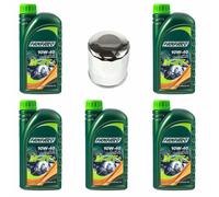 Olio Filtro HF303C Set 10W40 5 Litro per Honda CB CBR Gl NT NTV Rvf Pezzi VFR