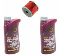 Olio Filtro KN131 Set 10W40 2 Litro per Suzuki Lt-Z Ltz 90 Anno Fab. 2007-2016