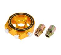 Olio Filtro Radiatore Sandwich Piastra Adattatore Olio Radiatore per Auto Giallo