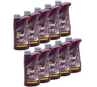 Forcone Olio 10x 1 Litro 10W Mannol per Aprilia Honda Kawasaki Suzuki Triumph