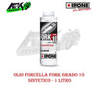 Olio Forcella Ipone FORK Grado 10W 100% Sintetico da 1 Litro per moto e scooter