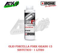 Olio Forcella Ipone FORK Grado 15W 100% Sintetico da 1 Litro per moto e scooter