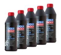 Olio Forcella Liqui Moly Motocicletta 10W Medio 5x 1 Litro per Aprilia BMW