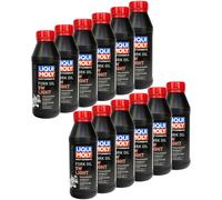 Liqui Moly Motocicletta Olio Forcella Forcone Ammortizzatori 5W Luce 12x 500 ML