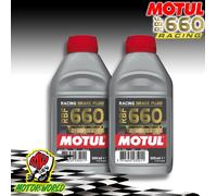 Olio Freni DOT4 MOTUL RBF 660 Factory Racing Fluido Liquido Idraulico 2 x 500ml