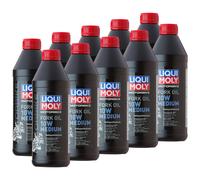 Olio Gabel LIQUI MOLY Moto 10W Medium 10x 1 Litro Olio Ammortizzatore