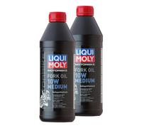 Olio Forcella Liqui Moly Motocicletta 10W Medio 2x 1 Litro Ammortizzatori