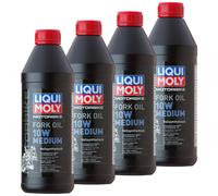 Olio Gabel LIQUI MOLY Moto 10W Medium 4x 1 Litro Olio Ammortizzatore