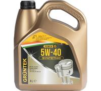 Olio Power-G sintetico 4L 5W40 per motori Diesel Benzina GPL GRUNTEK