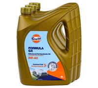Olio Gulf Formula GX 5W-40 3 X 5 Litro per VW Golf VI Cc California T6 Passat