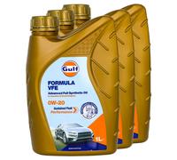 Olio Gulf Formula Pickup Vfe 0W-20 3 X 1 Litro per Audi Cupra Ford Hyundai Kia