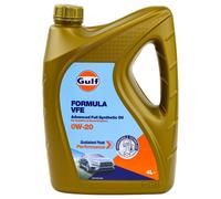 Olio Gulf Formula Pickup Vfe 0W-20 4 Litro per Audi Aj Ford Hyundai Kia Porsche