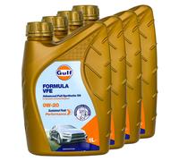 Olio Gulf Formula Pickup Vfe 0W-20 4 X 1 Litro per Seat Skoda Subaru Toyota VW