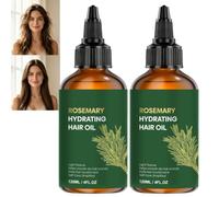 Olio Idratante per Capelli al Rosmarino, Cura Idratante per Capelli Secchi, Olio Nutriente per Cuoio Capelluto e Capelli, Controllo Frizz per Split Ends, Congedo Leggero (2pcs)