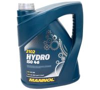 5 L Litro MANNOL Centrale Olio Idraulico Iso 46 Hlp 46 din 51524 Industria Olio