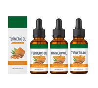 Olio illuminante per il viso, macchie di curcuma olio illuminante, sieri nutrienti della pelle, supporto per la pe/lle luminosa, migliora il tono della pelle e purifica la (3pcs)