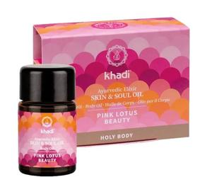 Olio Khadi per la pelle e l'anima, corpo santo, bellezza rosa del loto, formato da viaggio