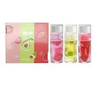 Olio Labbra Idratante | 3 Pezzi A Lunga Durata Effetto Trasparente - Balsamo Labbra Olio Nutriente Trucco | Ideale Per Pendolari Scuola Casa Appuntamenti Per Sorelle Madre Fidanzata