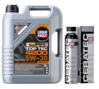 OLIO LIQUI MOLY TOP TEC 4200 5W30 LT 5 + ADDITIVO LIQUI MOLY CERATEC LT 0,3