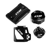 Olio Liquido Tappo Per MT09 Per FZ09 Per MT-09 Per Mt09 2014-2020 Accessori Per Motociclette Tappo Fluido Freno Anteriore Posteriore Coperchio Riempimento Protezione(Black)