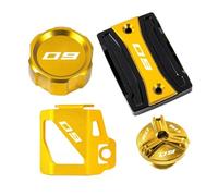 Olio Liquido Tappo Per MT09 Per FZ09 Per MT-09 Per Mt09 2014-2020 Accessori Per Motociclette Tappo Fluido Freno Anteriore Posteriore Coperchio Riempimento Protezione(YELLOW)