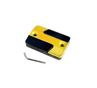 Olio Liquido Tappo Per T&RANSALP 700 Per & 650 Per XLV Moto Alluminio Serbatoio Freno Anteriore Fluido Coperchio Coppa Olio 2 PZ(YELLOW1)