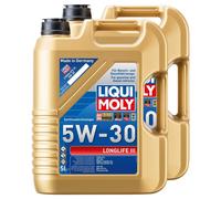 Olio Longlife III 5W-30 Liqui Moly 2 X 5 Litro per Skoda Smart VW Beetle Bora