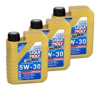 Olio Motore Longlife III 5W-30 Liqui Moly 3 X 1 Litro per Seat Skoda Smart