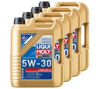Olio Longlife III 5W-30 Liqui Moly 4 X 5 Litro per Skoda Smart VW Beetle Bora