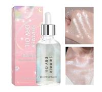 Olio luccicante per il corpo,Olio secco luccicante | Evidenziatore viso secco da 15 ml per glitter corpo,Illuminatore viso scintillante lunga durata, olio scintillante per il corpo resistente al sud