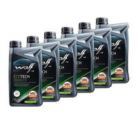 Olio Lupo Ecotech Fe 16106 SAE 0W40 6X 1 Litro per Opel Seat Skoda Renault VW