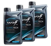 Olio Lupo Guardtech B4 23127 SAE 10W40 3 X 1 Litro per Audi BMW Citroen Fiat