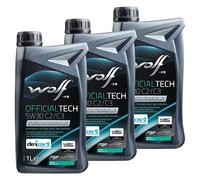 Olio Lupo Officialtech C2/C3 65629 SAE 5W30 3 X 1 Litro per Audi BMW Hyundai