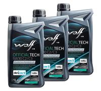 Olio Lupo Officialtech C2/C3 65629 SAE 5W30 3 X 1 Litro per Peugeot Renault