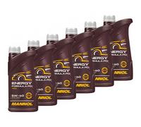 Olio Mannol Energia Formula Pd 5W-40 Api Sn 6 X 1 Litro per Renault Opel Seat