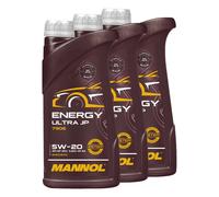 Olio Mannol Energia Ultra JP 5W-20 Api Sp 3 X 1 Litro per Ford Hyundai Toyota