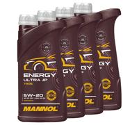 Olio Mannol Energia Ultra JP 5W-20 Api Sp 4 X 1 Litro per Ford Hyundai Toyota