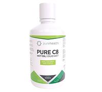 Olio MCT C8 Puro 100% Cocco Keto 1000ml - Bottiglia Senza BPA | Olio MCT C8 premium 100% da cocco in formato scorta da 1L per la tua carica keto quotidiana e bulletproof coffee