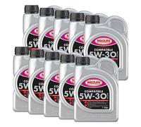Olio Megol Compatibile SAE 5W-30 Plus Meguin 10 X 1 Litro per VW Polo Passat